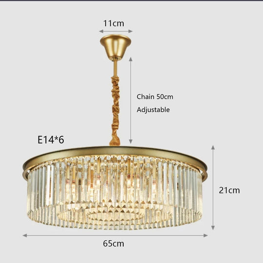 Remote - Controlled Led Crystal Ceiling Chandelier - Modern Home Decor Lighting For Living Room &