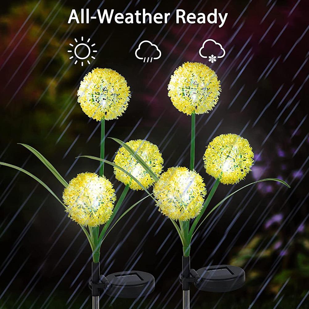 Landscape Lamp Led Solar Lights Waterproof Simulation Dandelion Decoration For Outdoor Garden Lawn