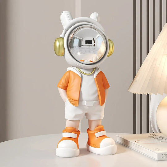 Nordic Resin Astronaut Sculpture Creative Home Decor Cartoon Animation Spaceman Doll Statue Living