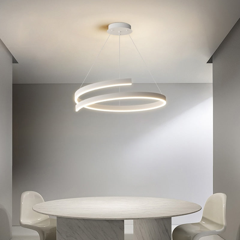 Dining Room Chandelier Master Bedroom Light Modern Minimalist Living Dining Table Round Lamps