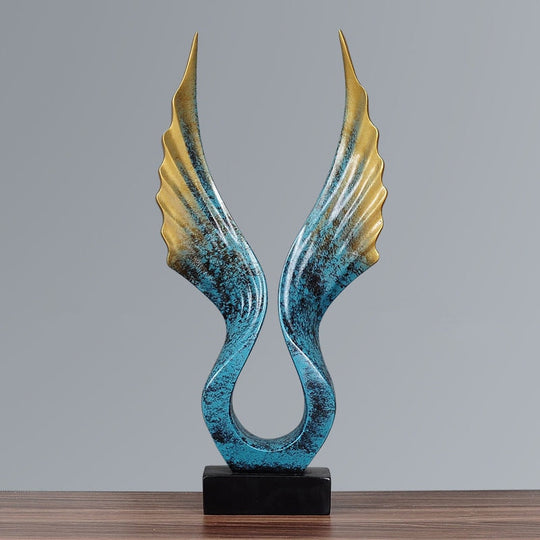 Nordic Modern Resin Eagle Sculpture: Elegant Family Ornament For Home And Office Decor Items