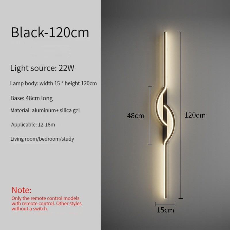 Led Bedside Wall Sconce Lamp For Living Room Bedroom Stair Modern Art Interior Lights Light Fixture