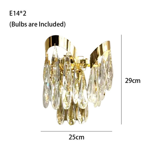 Dimmable Lights Led Ceiling Chandelier New Lustres Luxury Gold Hanging Lamps Crystal Home Decor