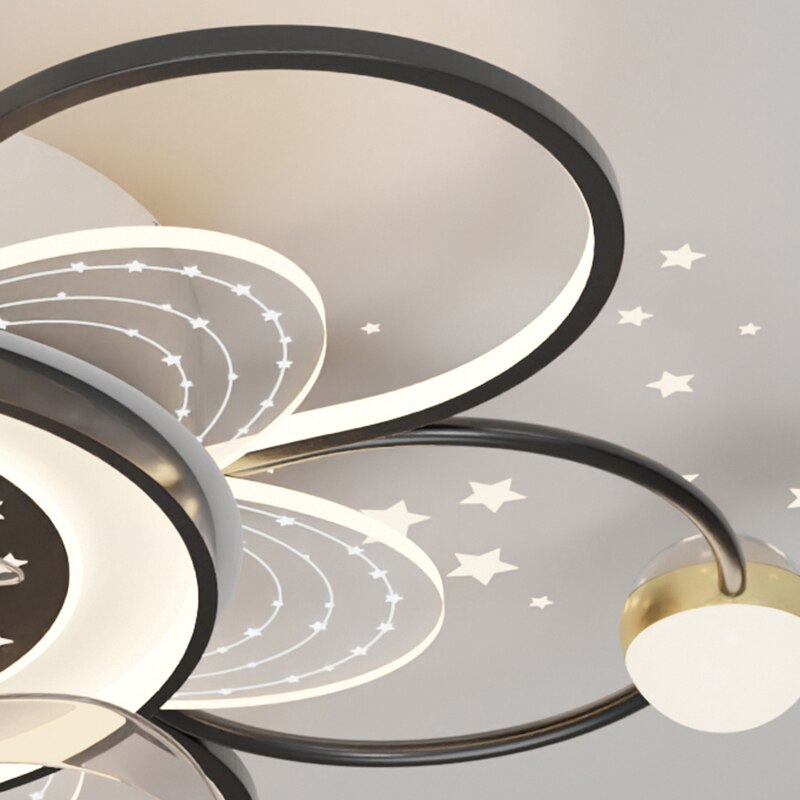 Modern Led Ceiling Fan Light Lamp - Ideal For Bedroom And Dining Room Décor Includes Remote