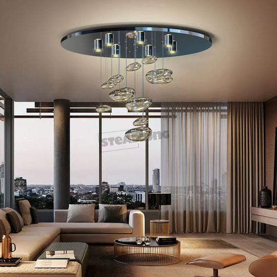 Morden Led Floating Water Drop Ceiling Chandeliers Gypsophila Living Dining Room Pendant Lamp