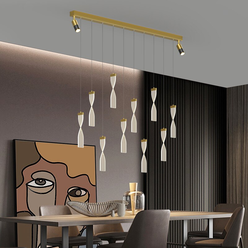 Nordic Modern Led Pendant Lights Dining Table Kitchen Chandeliers Living Room Hotel Restaurant