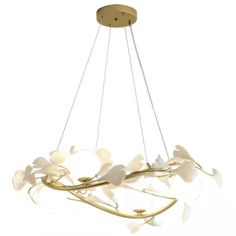 Elsa Nordic Luxury Leaves Led Chandelier: A Modern Masterpiece For Your Home Pendant Light