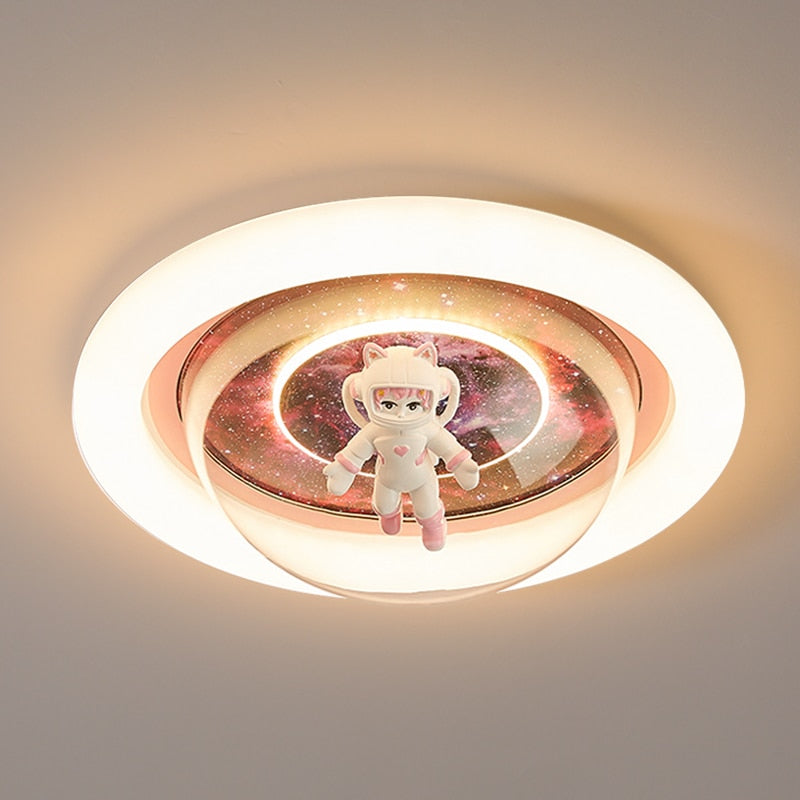 Round Led Ceiling Lights For Kids Baby Bedroom Study Room Modern Lamp Boys Girls Children Light