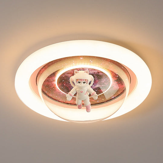 Round Led Ceiling Lights For Kids Baby Bedroom Study Room Modern Lamp Boys Girls Children Light