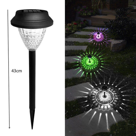 Garden Lights Solar Led Light Outdoor Rgb Color Changing Pathway Lawn Lamp For Decor Lamps Hanging