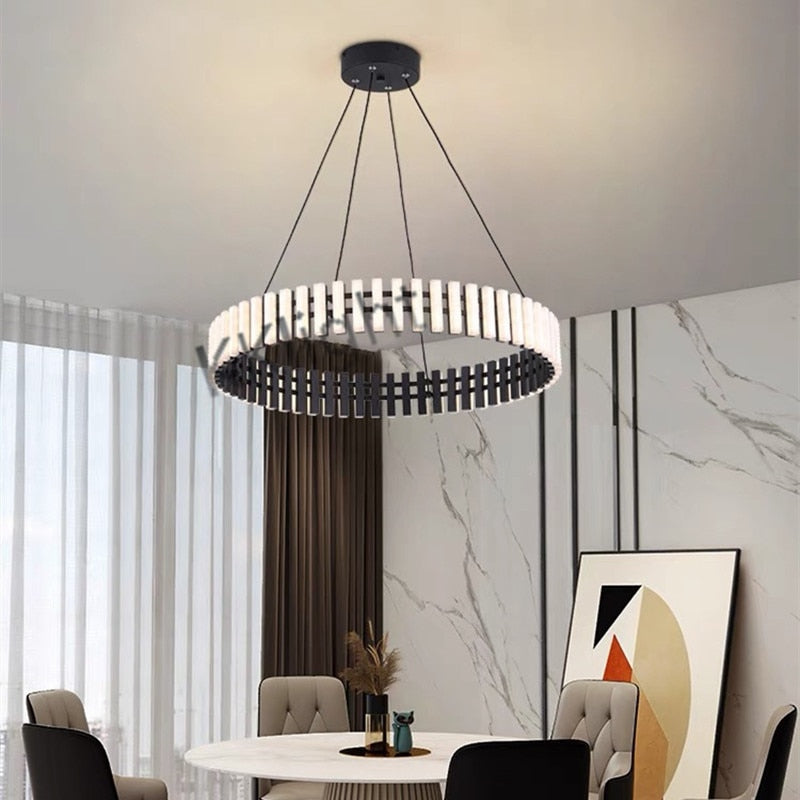 Multi Tire Double Height Led Chandelier For Living Room Hotel And Business Place