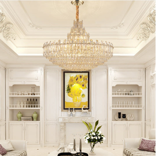 Luxury White Crystal Chandeliers For Living Room Dining And Villa Lighting Chandelier