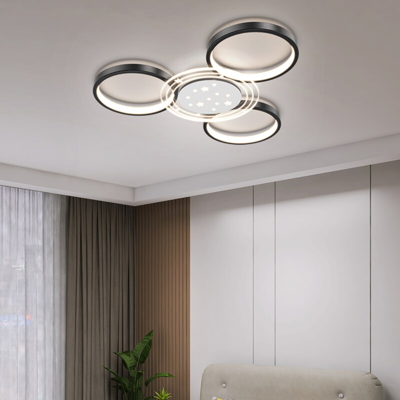 Simple And Modern Atmosphere Household Round Chandeliers Nordic Living Room Lamp New Creative