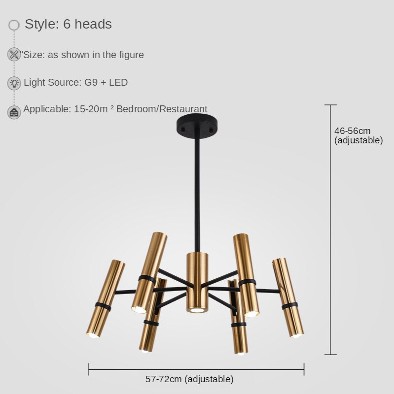 Modern Led Pendant Lamp Gold Nordic Lighting Hanging Fixture Creative Dinning Living Bedroom Indoor