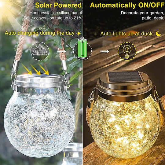 Solar Glass Crack Lights: Distinctive Fairy Lighting For Gazebos And Patios Lights