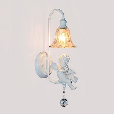 Nordic Wall Lamp Angel Pastoral Bedside Light Foyer Study Classic Interior Home Decor Corridor