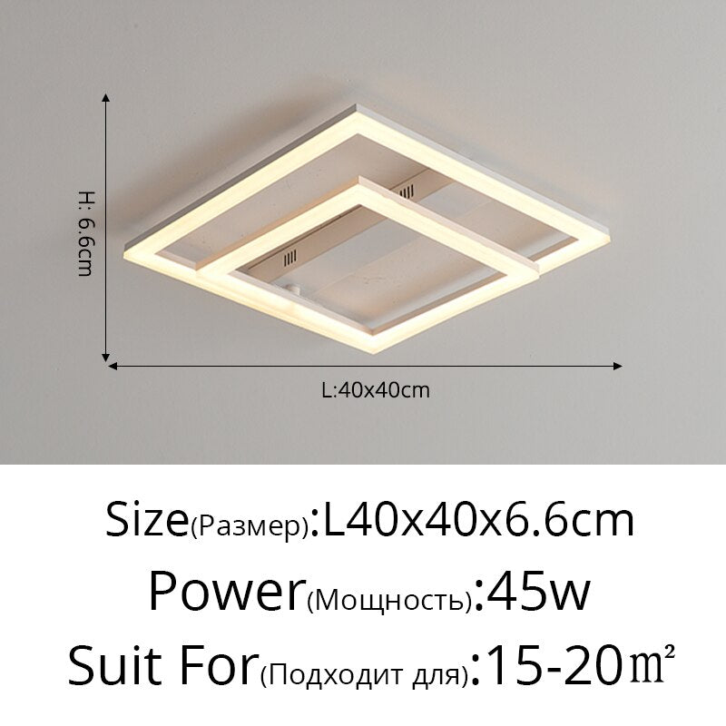 New Led Flush Mount Ceiling Light Home Modern Minimalist Bedroom Chandeliers Creative Personality