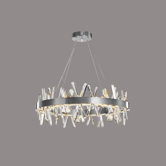 Modern Led Chandelier For Living Room Dining Home Decor Bedroom Round Indoor Lighting Stepless