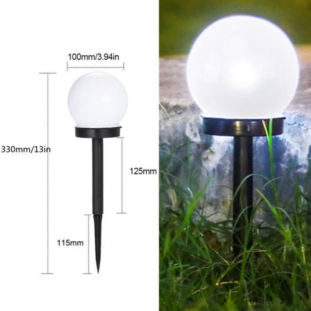 Solar Tube Lights Garden Decoration Outdoor Acrylic Bubble Light Waterproof Rgb Color Changing Led