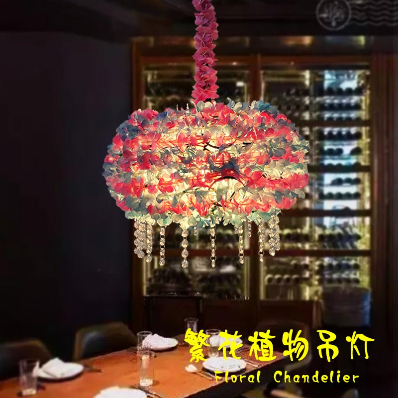 Plant Chandelier Net Red Music Western Restaurant Coffee Bar Hot Pot Shop Lighting Creative Cherry