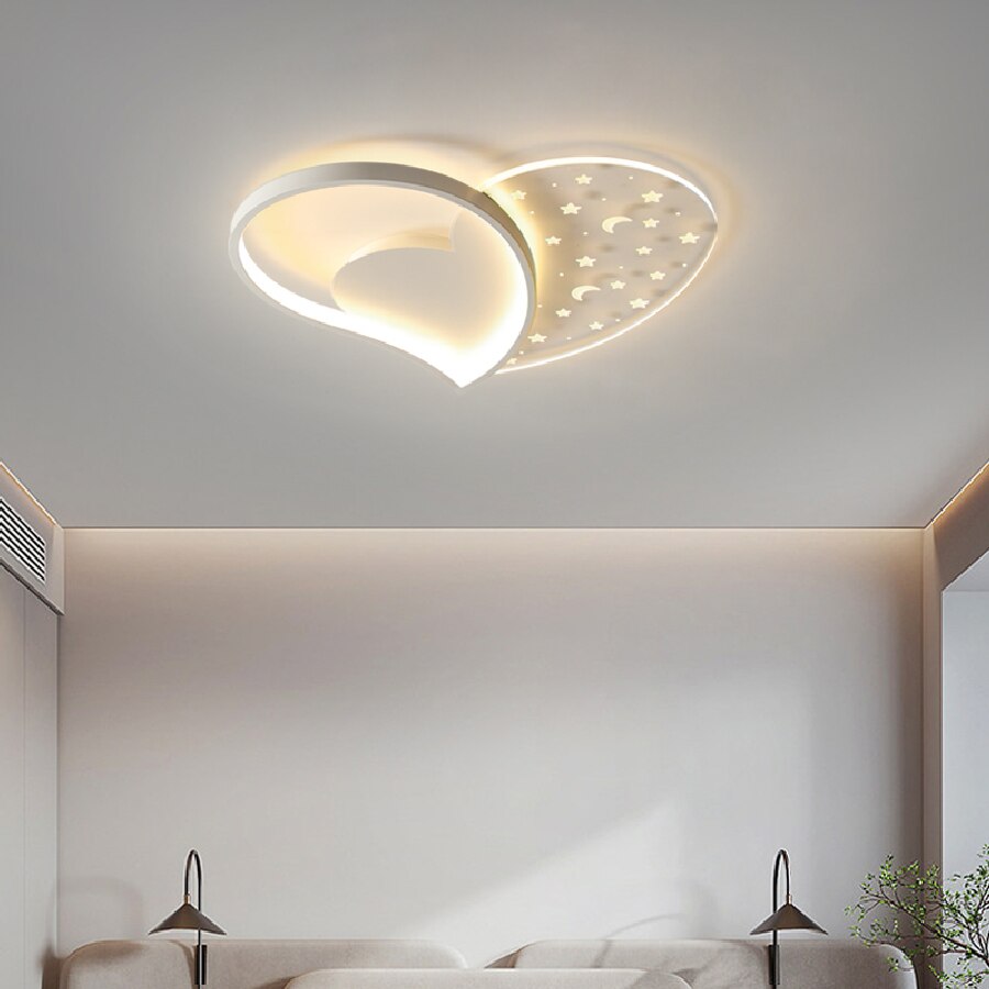 Modern Led Ceiling Lamp Simple Home Heart - Shaped Lamps Living Room Bedroom Study Light Indoor