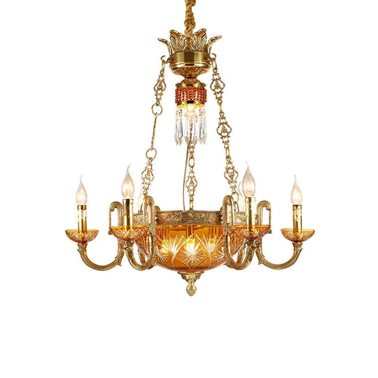 Royal Palace - European Luxury Full Copper Art Deco Chandelier Chandelier