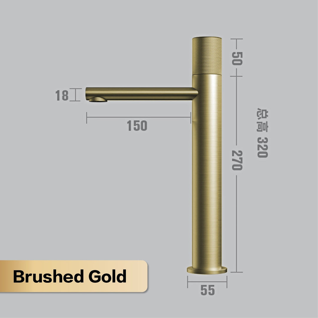 Brass Black Bathroom Faucet Round Hand Washing Toilet Table Under High - End Hotel Hot And Cold