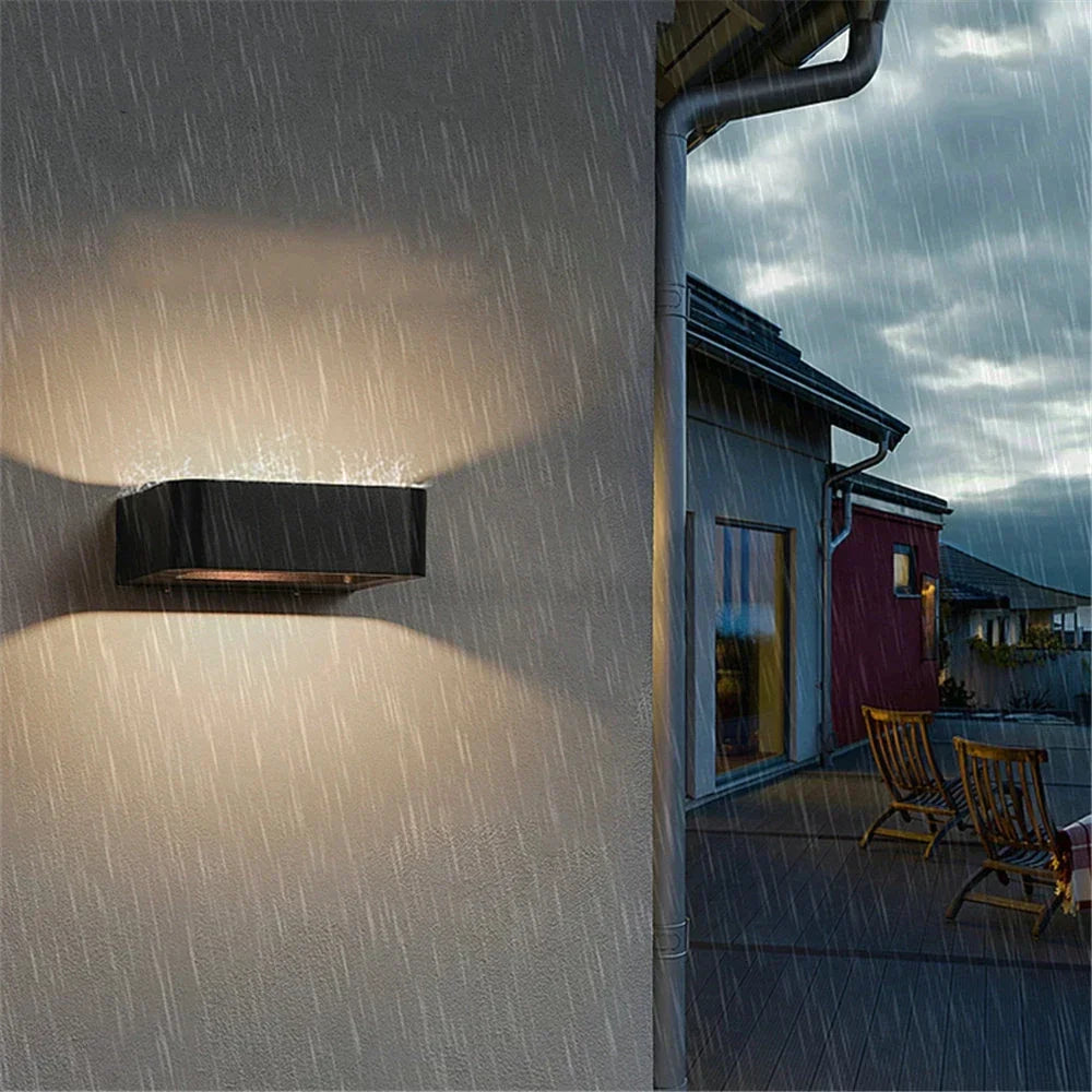 Outdoor Waterproof Wall Lamps Human Induction Lights Aluminum Black Gray Lamp Indoor Exterior Porch