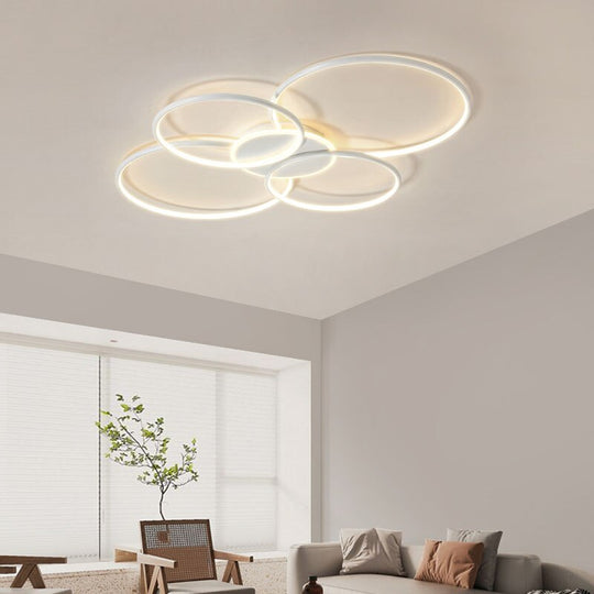 Italian Minimalist Living Room Lamp Line Ceiling Simple Modern Dining Small Main Designer Circle