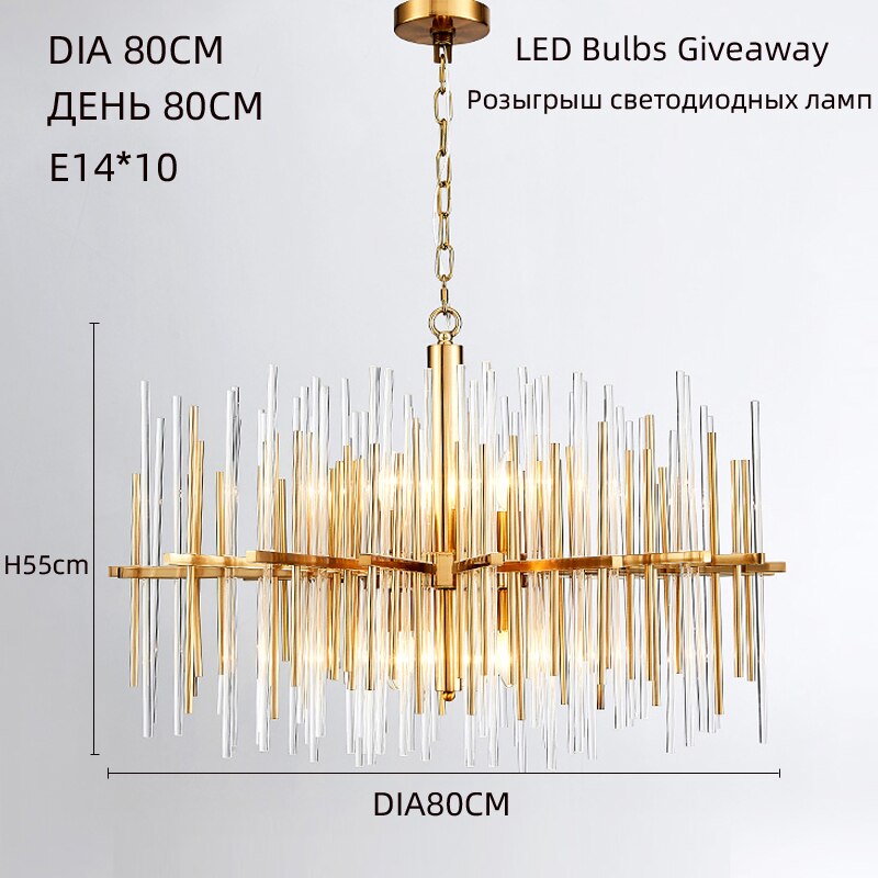 Ceiling Chandelier Lustre/Lampara Techo Led/Home Decor Decoration Mansion /Gold Crystal Chandeliers