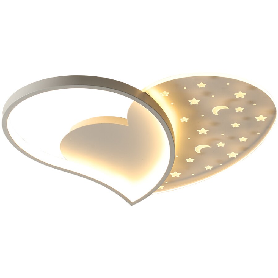 Modern Led Ceiling Lamp Simple Home Heart - Shaped Lamps Living Room Bedroom Study Light Indoor