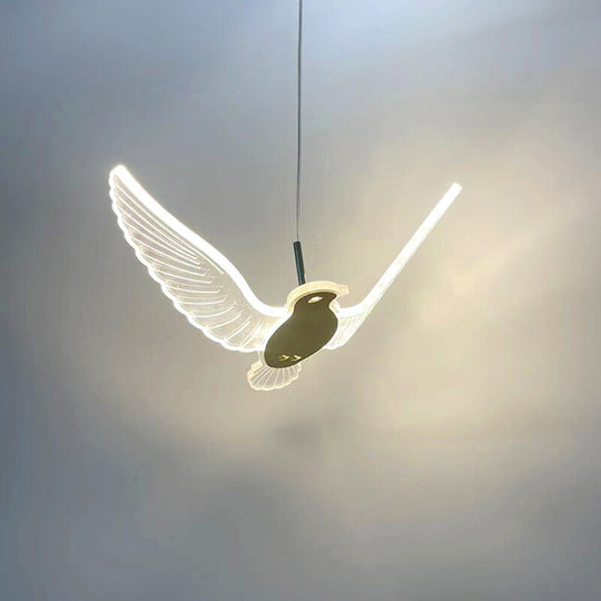 Modern Led Pigeon Pendant Lamp New Creative Chandelier Art Bird Bedroom Bedside Light Indoor