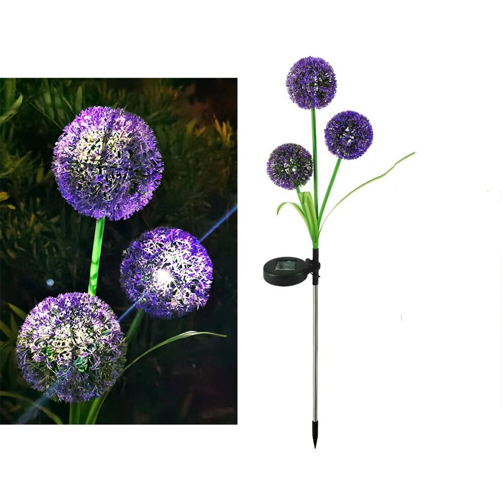 Landscape Lamp Led Solar Lights Waterproof Simulation Dandelion Decoration For Outdoor Garden Lawn