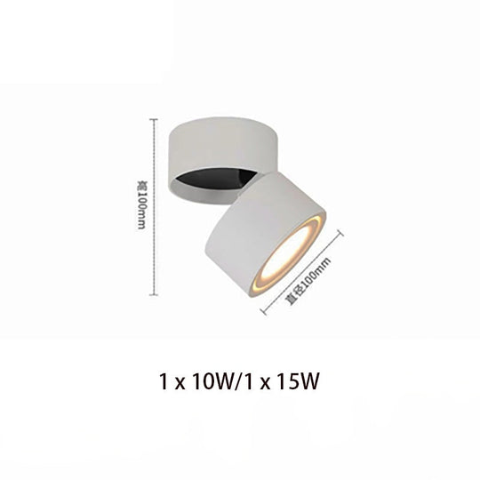 Folding Rotating Dimmable Cob Led Downlights 10W 15W Ceiling Spot Lights Ac85 - 265V Lamps Indoor