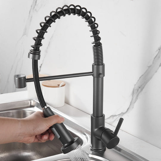 Removable Kitchen Faucet Gourmet For Sink Mixer Tap Black Luxury Faucets