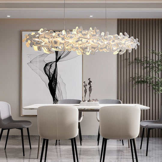 Light Luxury Chandelier Nordic Postmodern Dining Room Living Clothing Store Bar Stainless Steel