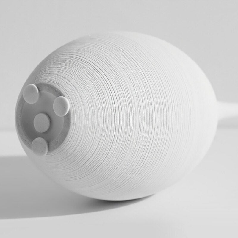 Minimalist Handmade Zen Ceramic Vase: Modern Decorative Art For Living Room And Home