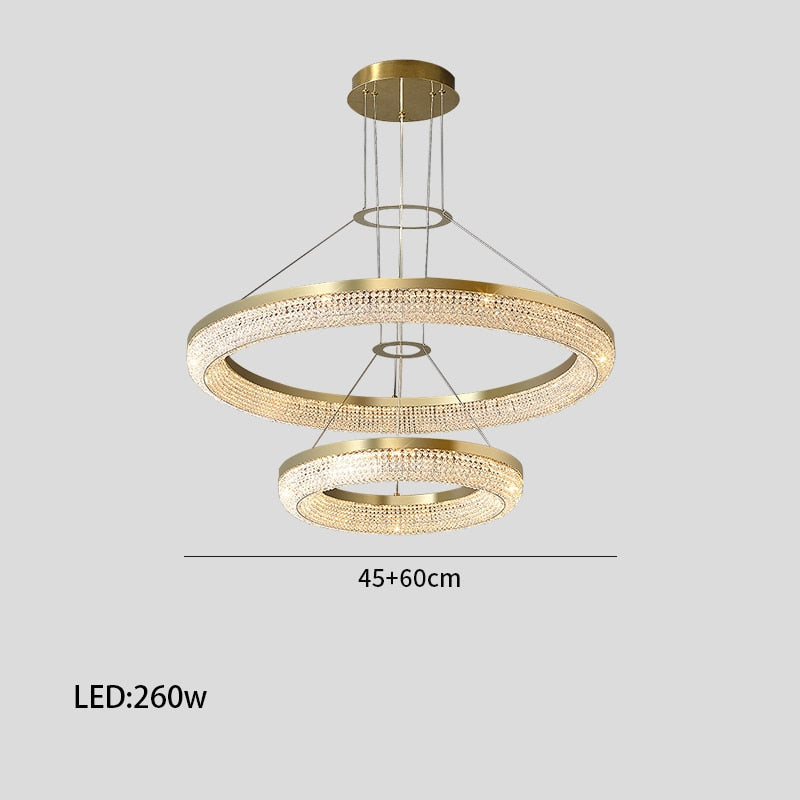 Hanna - Luxury Crystal Chandelier For Living Room Dining Pendant Light