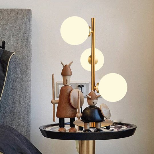 Nordic Led Floor Lamp Fashion Simple Glass Ball Lamps For Living Room Decoration Lights Bedroom