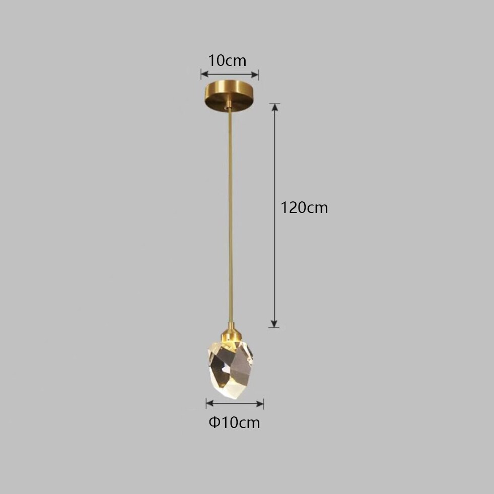 Chandelier Lighting Modern Luxury Led Crystal Fixtures Round Glass Ball Ceiling Light Long