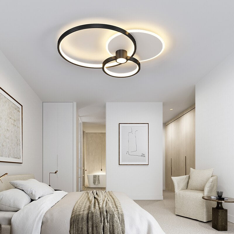 Fixture Combination Living Room Chandeliers Modern Minimalist Luxury Bedroom Atmosphere Led Ceiling