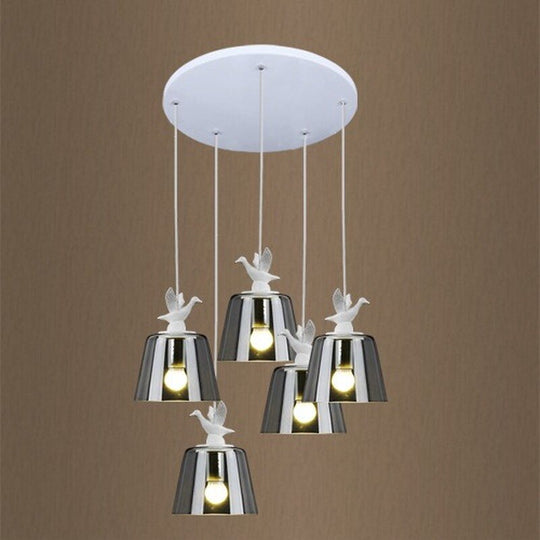 Modern Nordic Vintage Art Duckling Clear Glass Pendant Lights Led Minimalist Living Room Restaurant