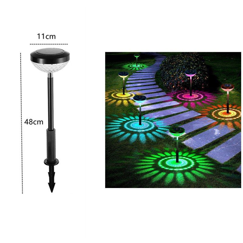 Garden Lights Solar Led Light Outdoor Rgb Color Changing Pathway Lawn Lamp For Decor Lamps Hanging