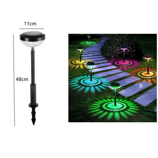 Garden Lights Solar Led Light Outdoor Rgb Color Changing Pathway Lawn Lamp For Decor Lamps Hanging