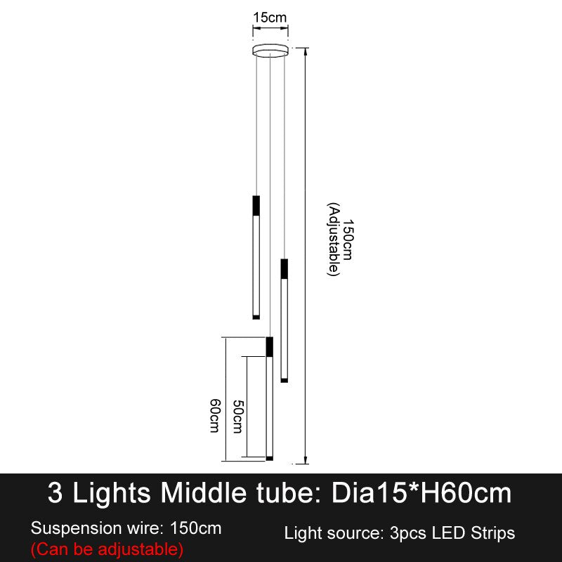 Luxury Design Long Led Chandelier For Staircase Modern Gold Living Room Lobby Hang Light Fixture