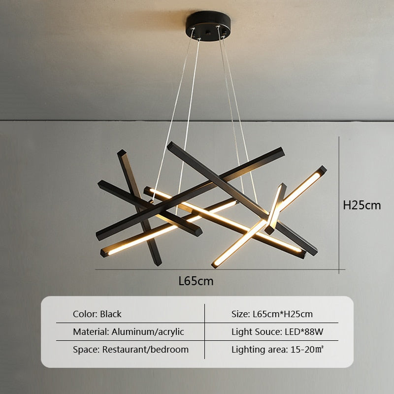 Modern Minimalist Led Seiling Lights Chandelier Lamp For Living Kitchen Dining Room Bedroom Home