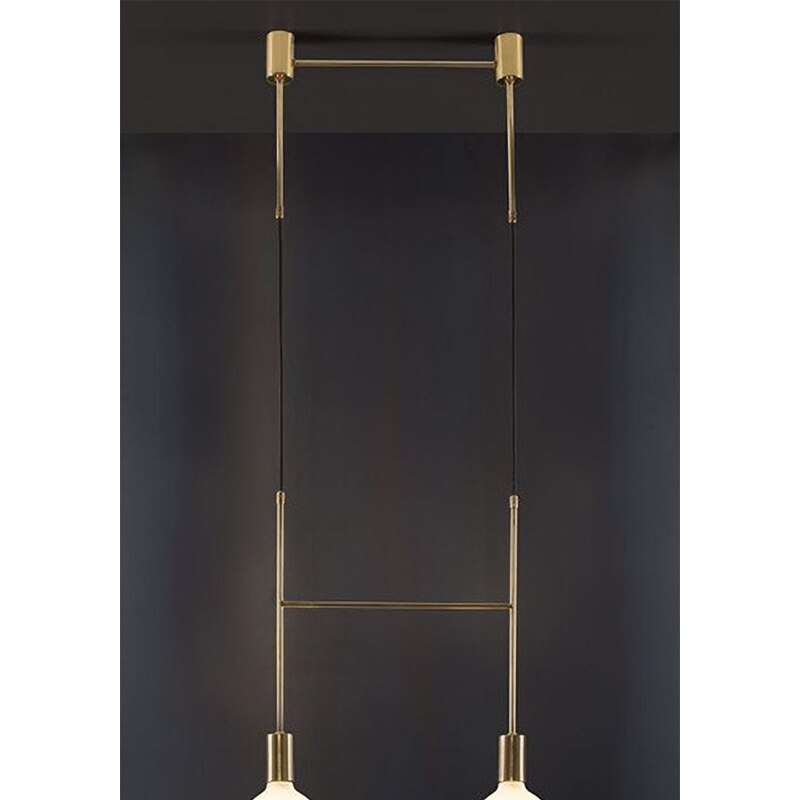 Modern Chandelier Lights Gold Black Long Bar Led Designer Nordic Loft Lustre Industriel Avize Light