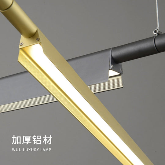 Compendium Linear Pendant Lamp For Restaurant Bar Art Led Creative Postmodern Pendant Lights