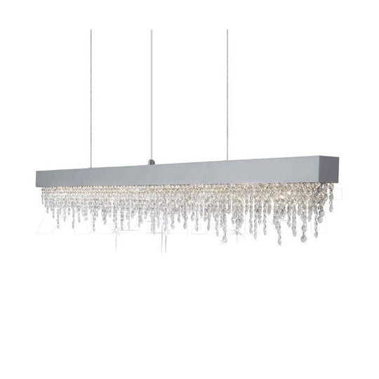 Modern Luxury Chandelier For Dining Room Kitchen Island Long Hanging Led Lamp Gold Chrome Black