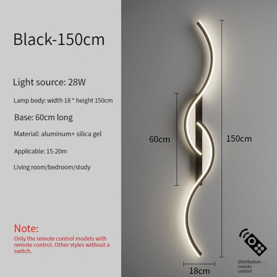 Led Bedside Wall Sconce Lamp For Living Room Bedroom Stair Modern Art Interior Lights Light Fixture